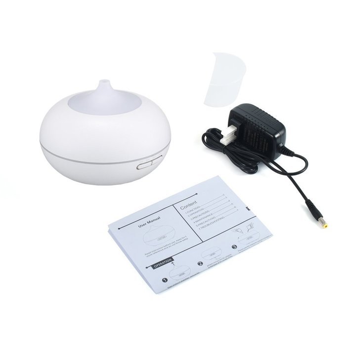 300ml Essential Oil Diffuser,Quiet Ultrasonic Cool Mist Humidifier with 7 Colors LED and Waterless Auto Shut-off... N3