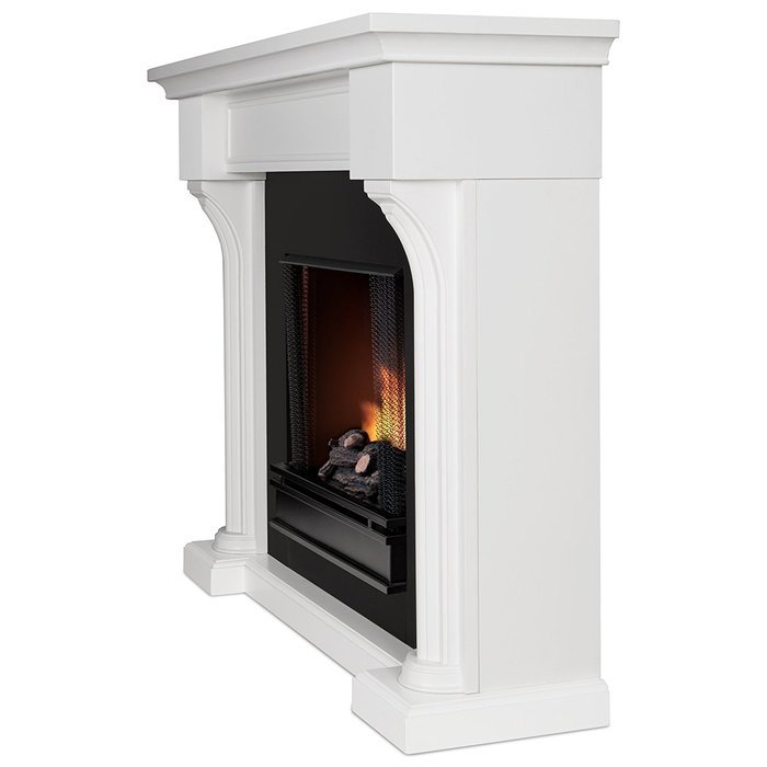 Real Flame Verona Ventless Gel Fireplace White N9