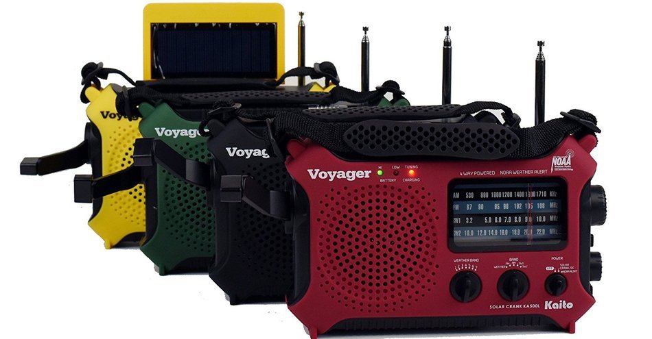 Kaito KA500L 4-Way Powered Emergency AM/FM/SW NOAA Weather Alert Radio with Solar,Dynamo Crank,Flashlight and... N2