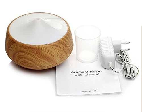 Skycoolwin 250Ml 7 Colors Changable Night Light Wood Grain Air Humidifier Essential Oil Aroma Diffuser air purifier N2