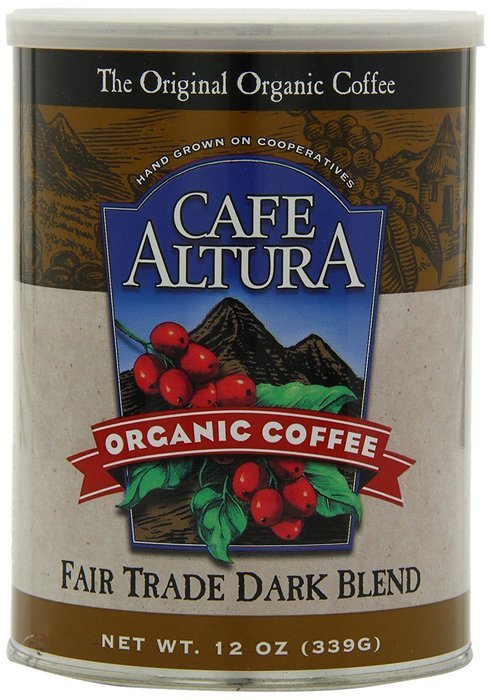 Cafe Altura Ground Organic Coffee, Regular Roast, 12 Ounce (Pack of 3) N26