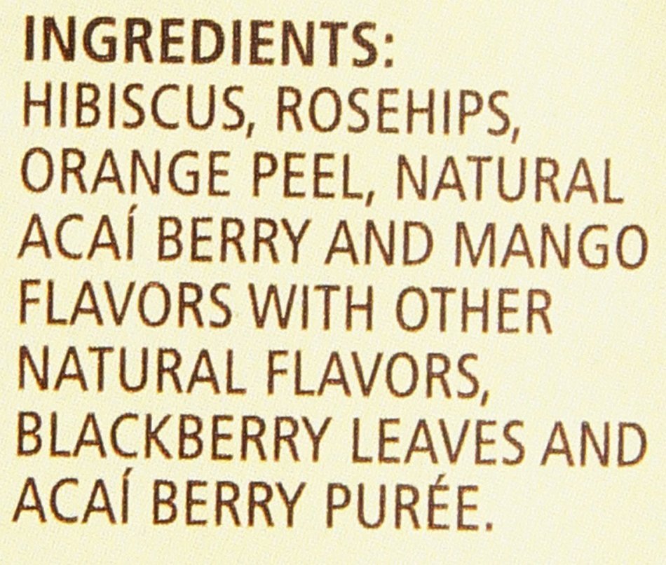 Celestial Seasonings Acai Mango Zinger Tea Bags - 20 ct N4