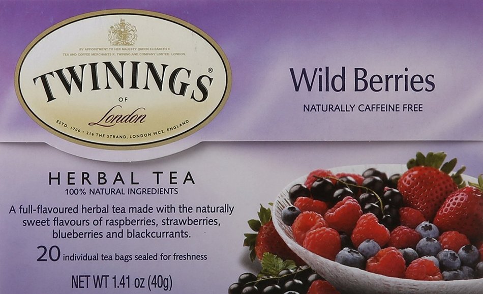 TWININGS Herbal Tea, Wild Berries, 20 Count N4