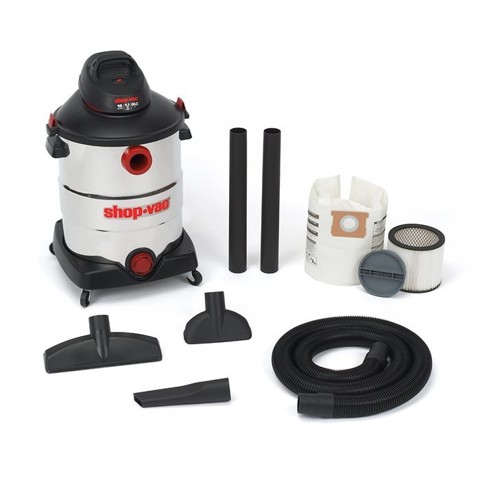 Shop-Vac 5986300 16-Gallon 6.5 Peak HP Stainless Steel Wet Dry Vacuum