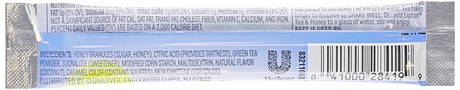 Lipton To Go Stix Iced Green Tea Mix, Tea and Honey, Blackberry Pomegranate, 10Count (Pack of 12) N31