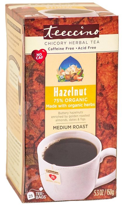 Teeccino Herbal Coffee, French Roast, Caffeine-Free, 25-Count Tea Bag N23