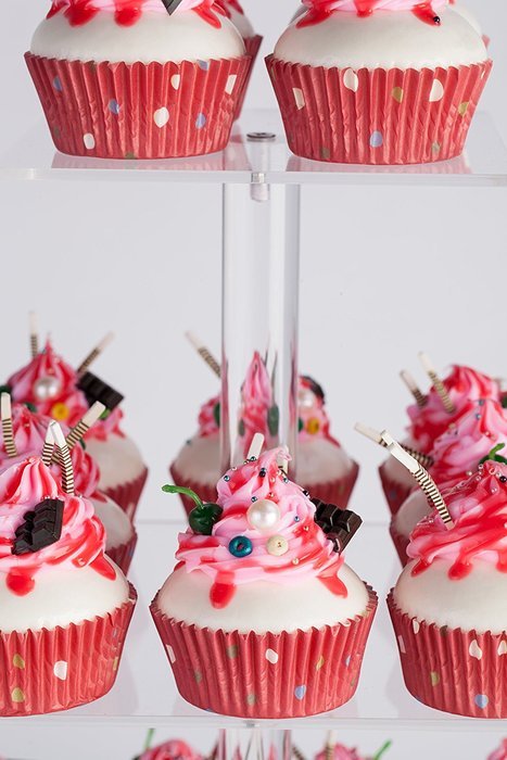 YestBuy&reg; 4 Tier Maypole Square Wedding Party Tree Tower Acrylic Cupcake Display Stand (15.1 Inches)&shy; N9