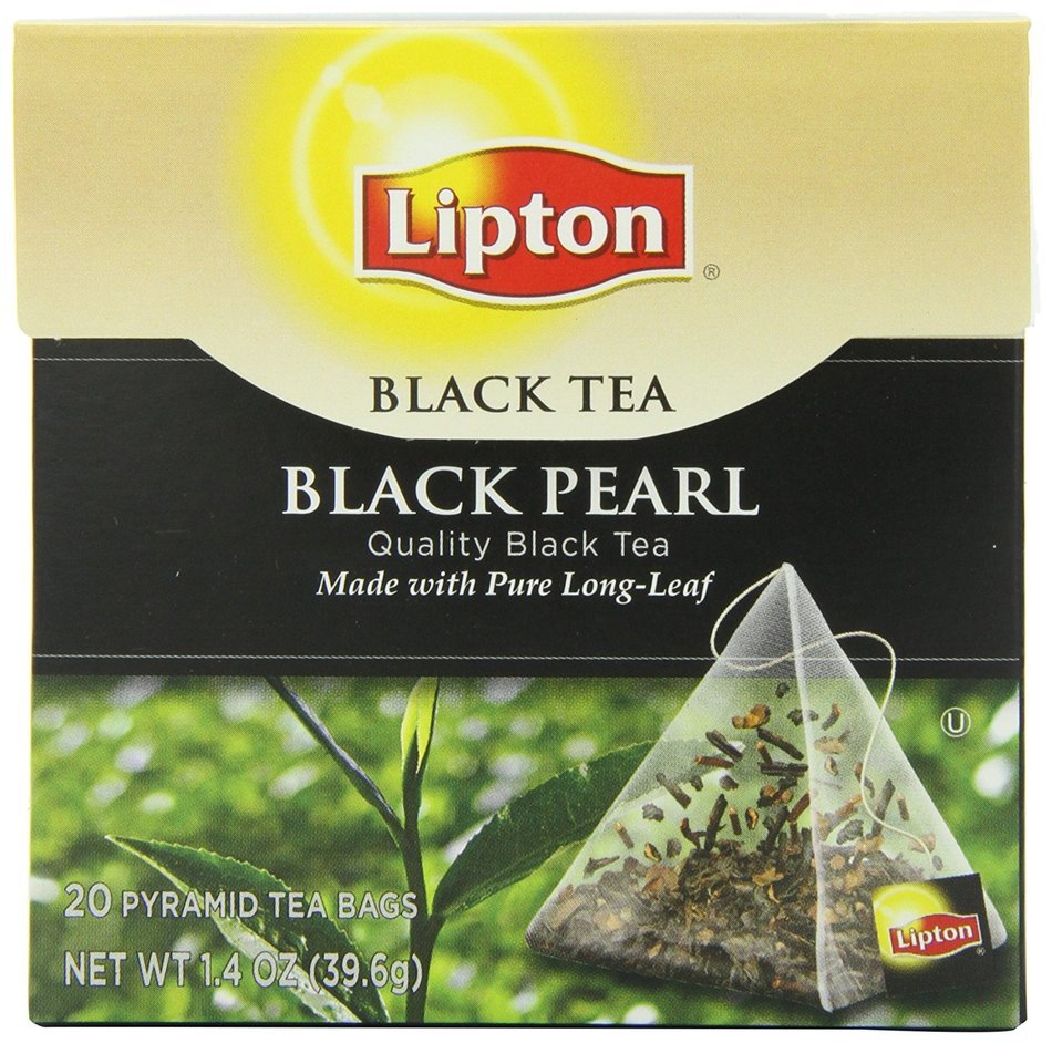 Lipton Black Tea, Black Pearl Pure Long Leaf 20ct, 1.4 OZ (Pack of 6) N5