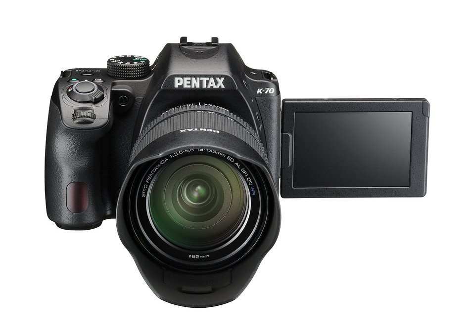 Pentax K-70 Weather-Sealed DSLR Camera with 18-135mm Lens (Silver) N4