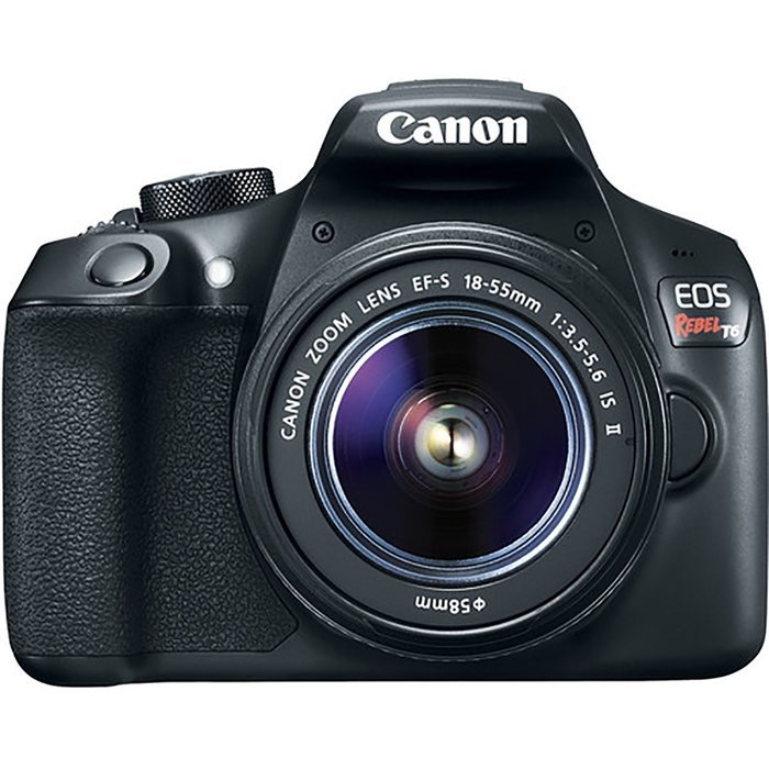 Canon EOS REBEL T6 DSLR Camera + Canon EF-S 18-55mm IS II Lens + Canon EF 75-300mm III Lens + 0.43X Wide Angle...