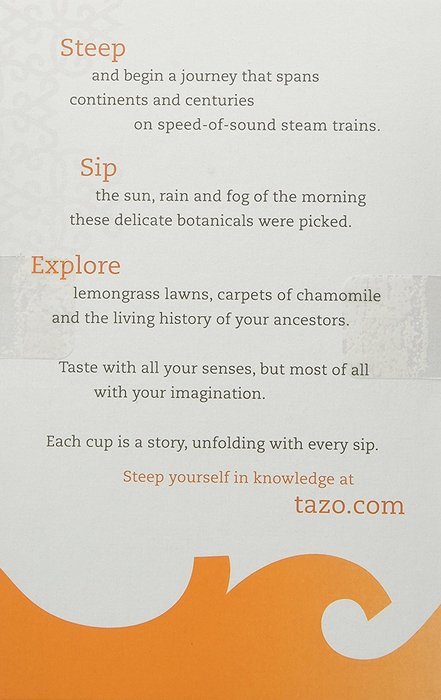 Tazo Honeybush Herbal Infusion Tea, Caffeine Free, 20-Count Tea Bags (Pack of 6)