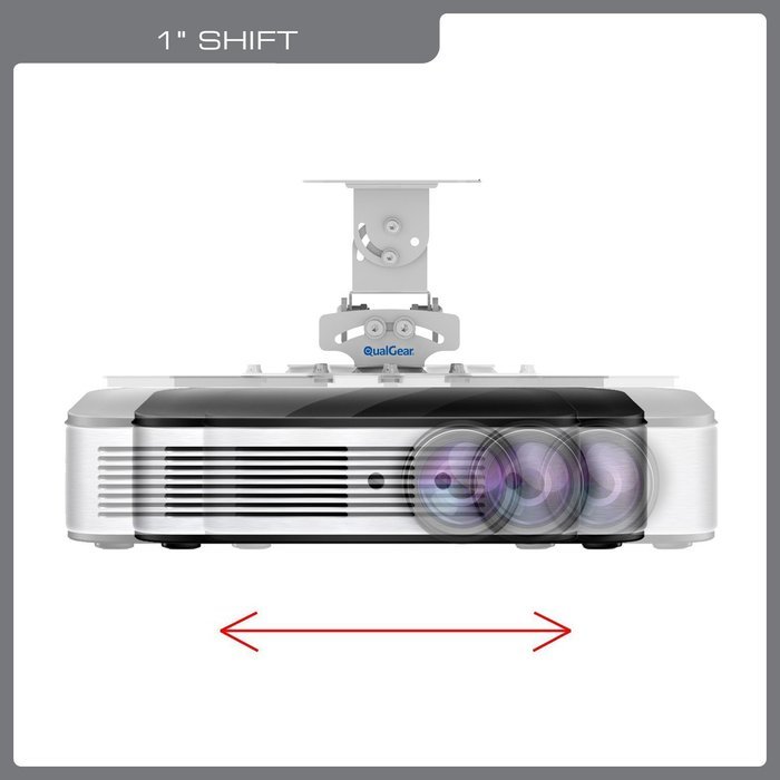 QualGear PRB-717-WHT Universal Ceiling Mount Projector Accessory N13