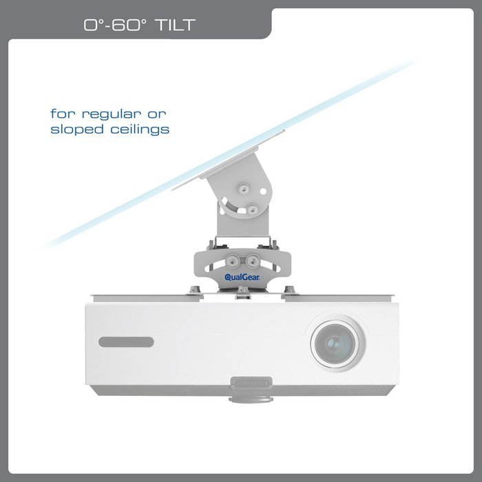 QualGear PRB-717-WHT Universal Ceiling Mount Projector Accessory N14