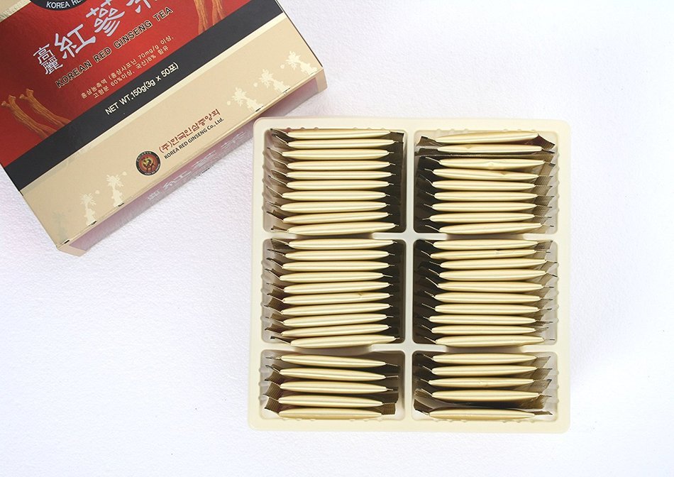 Korean Red Ginseng Tea 3g x 50 Packets Korean Ginseng Tea Made in Korea - 6 Year Roots N4