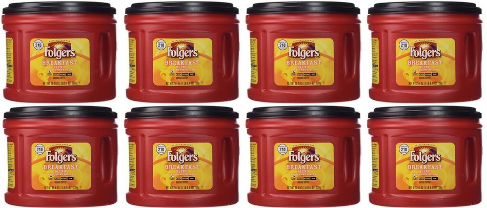 Folgers Breakfast Blend Ground Coffee, 25.4 oz N4