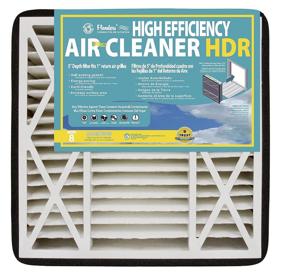 NaturalAire High Efficiency HDR Air Filter, MERV 8, 16 x 20 x 5-Inch, 2-Pack