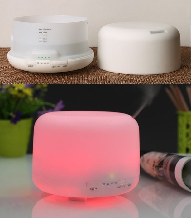 ACCENTORY Home Air Humidifier Aromatherapy Essential Oil Diffuser with 7 color changing models (150ml) N2