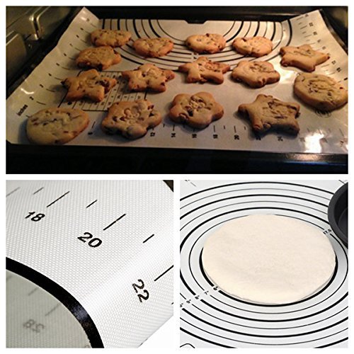 "Large Glass Fiber Platinum Silicone Dough Fondant Mat 60x40cm" shopping N3