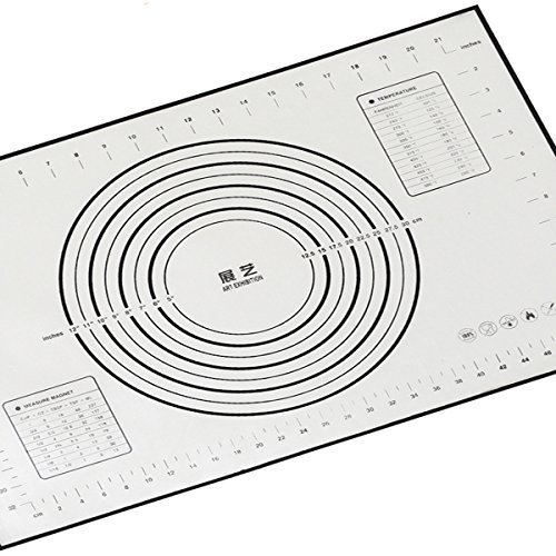 "Large Glass Fiber Platinum Silicone Dough Fondant Mat 60x40cm" shopping N4