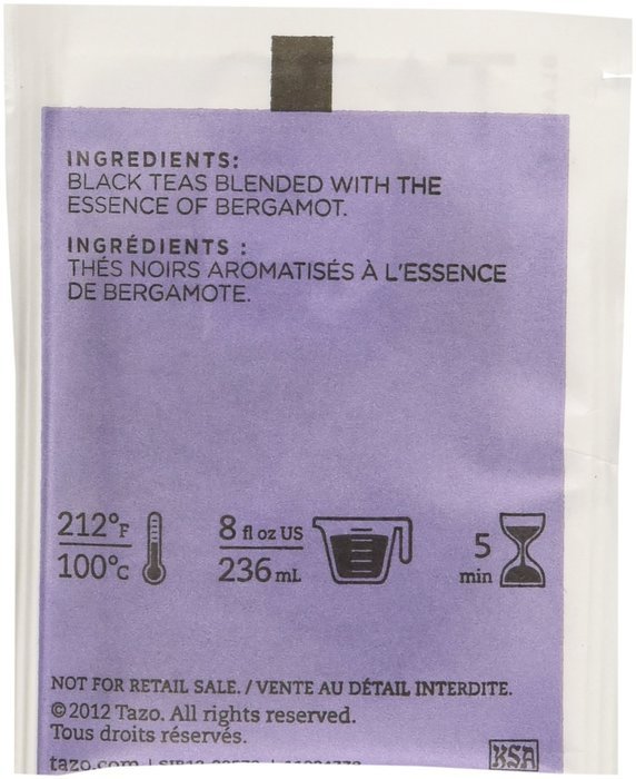 Tazo Awake English Breakfast -20-Count Tea Bags (Pack of 6) N40