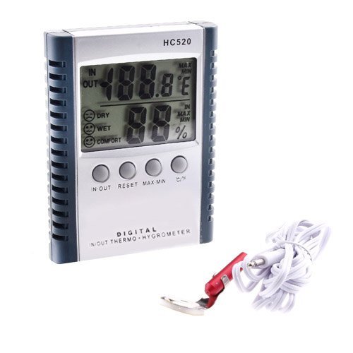 NEWSKY Digital LCD Indoor Outdoor Thermometer Hygrometer Humidity Meter Multi Function