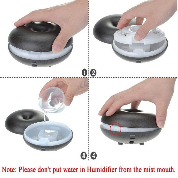 MKLOT Cool Mist Humidifier Ultrasonic Aroma Essential Oil Diffuser with LED Lights for Office, Home, Yoga, Office... N5