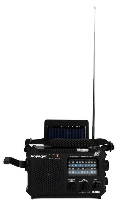 Kaito KA500L 4-Way Powered Emergency AM/FM/SW NOAA Weather Alert Radio with Solar,Dynamo Crank,Flashlight and... N8