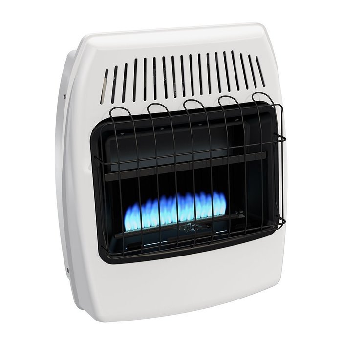 Dyna-Glo BF20PMDG 20,000 BTU Liquid Propane Blue Flame Vent Free Wall Heater N4