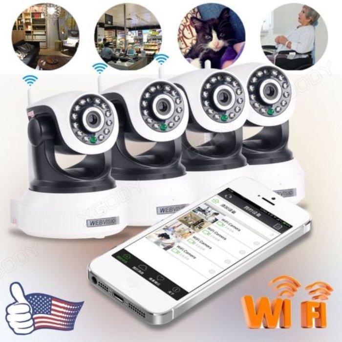 Youzee 720P HD P2P Tilt Network Security IP Camera Wireless WiFi Webcam IR Night Vision N7