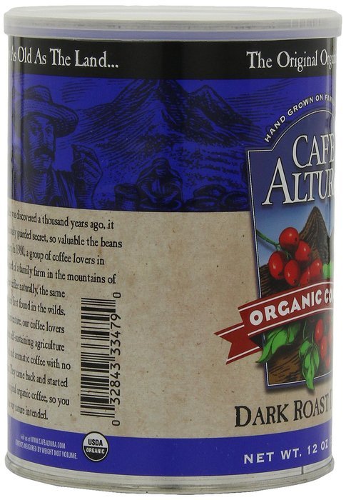 Cafe Altura Ground Organic Coffee, Regular Roast, 12 Ounce (Pack of 3) N39