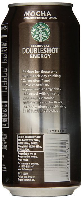 Starbucks Doubleshot Energy Coffee, Mocha, 15 Ounce Cans, 12 Count N12