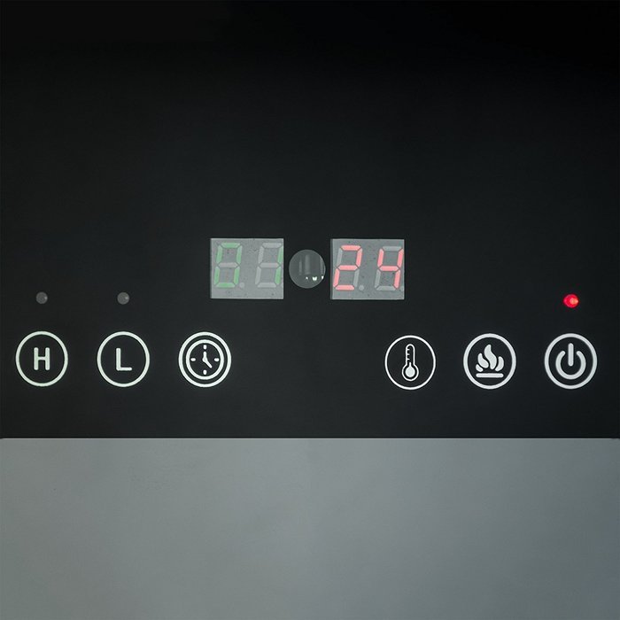 AKDY 19" Tempered Glass 1500W Wall Mount Touch Screen Timer 2 Setting LED Stone Rock Bedroom Electric Fireplace... N7
