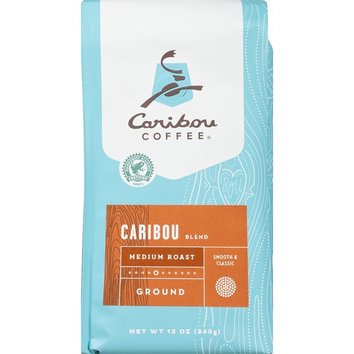 Caribou Coffee Mahogany Whole Bean, 12 Ounce Bag N25