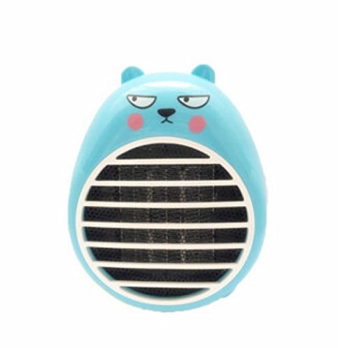 FU-FU Cute Safety Energy-saving Portable Heater Mini Household Office Desktop Household Electric Fan Heate (Blue) N4