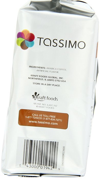 Gevalia Swiss Hazelnut Coffee (Medium), 16-Count T-Discs for Tassimo Coffeemakers (Pack of 2) N4