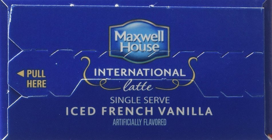 Maxwell House International Coffee French Vanilla Iced Latte Singles, 3 ...