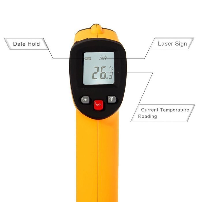 Non-Contact Digital IR Infrared Laser Point Thermometer Temperature Meter Gun N7