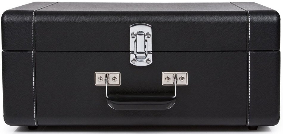 Crosley CR6250A-BK Keepsake Deluxe Portable and Adjustable USB Turntable with Built-in Preamp, Black