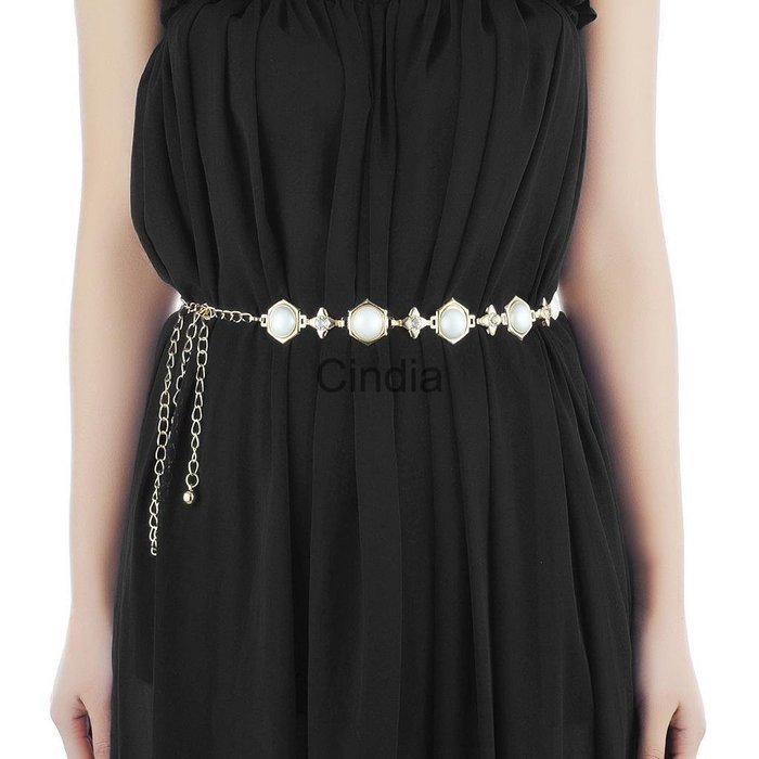 Elegant Ladies Rhinestone Belly Jewelry Waist Chain Belt for Party Dress Hot