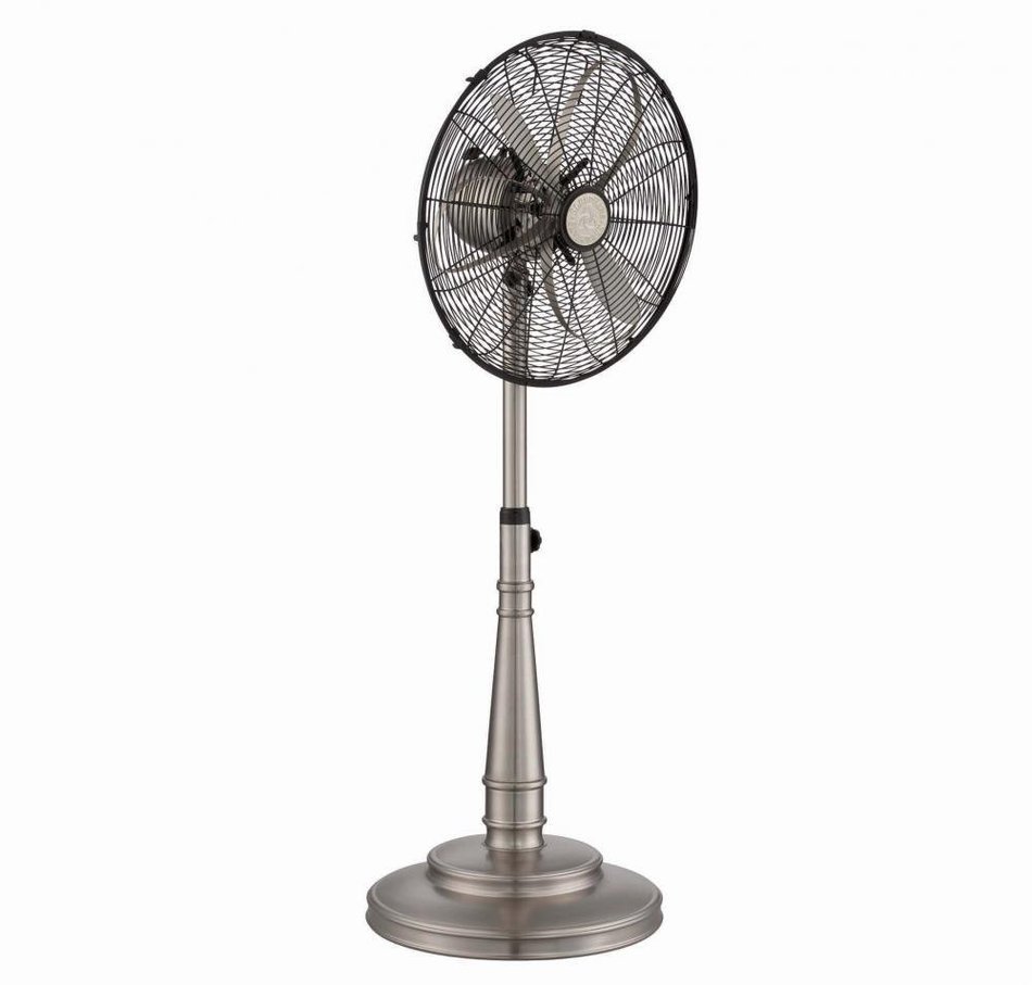 Savoy House 18-SF-ES-SN Pedestal Floor Sleep Fan, Satin Nickel Finish