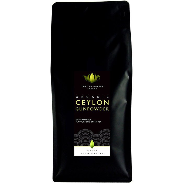 The Tea Makers of London Organic Ceylon Gunpowder Loose Leaf Green Tea 50G Taster Pack N2