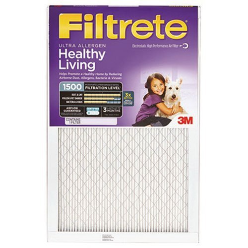 3M COMPANY 2017-6 18" x 1" Ultra Allergen 3 Month Filtrete Filter, Purple