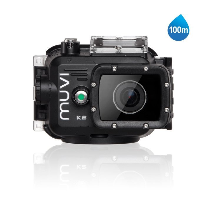 Veho VCC-006-K2NPNG Muvi K-Series K2 NPNG 1080p Wi-Fi Handsfree Camcorder with 16MP Camera, Waterproof Case, Detachable... N13