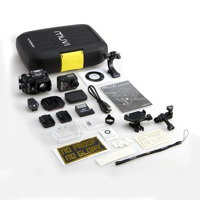 Veho VCC-006-K2NPNG Muvi K-Series K2 NPNG 1080p Wi-Fi Handsfree Camcorder with 16MP Camera, Waterproof Case, Detachable... N14