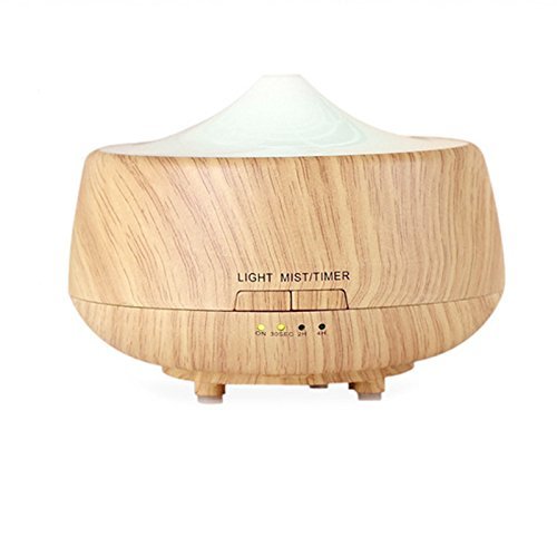 Skycoolwin 250Ml 7 Colors Changable Night Light Wood Grain Air Humidifier Essential Oil Aroma Diffuser air purifier N7