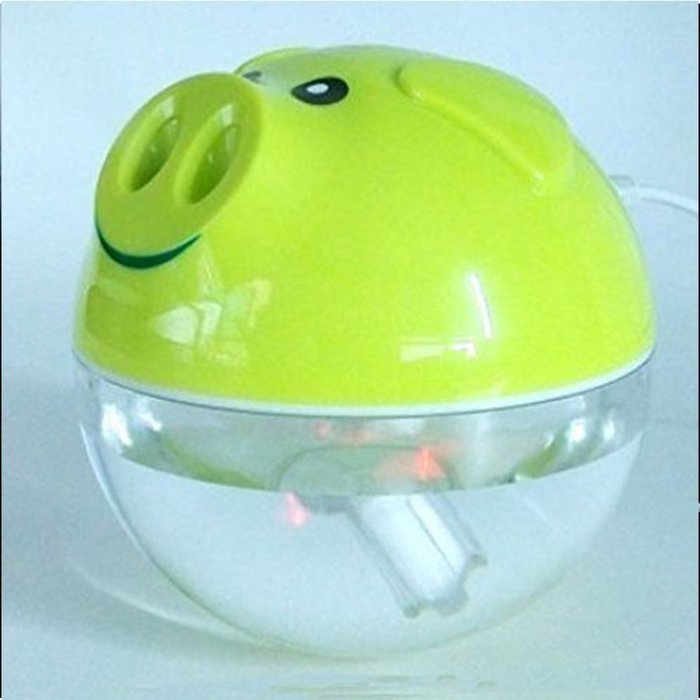 Topbeu Girls Mini Cute Pig Steam Facial Spa USB Air Purifier Humidifier 200ml with Rainbow Colorful Night Light... N4