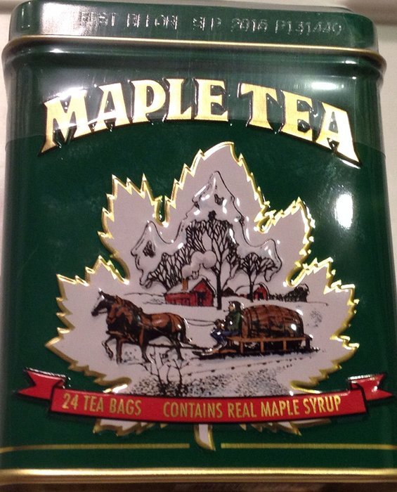 Maple Tea, 24 Tea Bags in a Decorative Metal Tin. A Fantastic Holiday Gift.