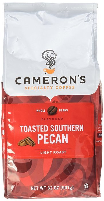 Cameron's Whole Bean Coffee, Toasted Southern Pecan, 32 Ounce (packaging may vary) N28
