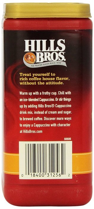 Hills Bros Cappuccino Sugar-Free French Vanilla, 12 Ounce N14