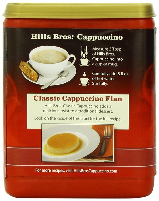 Hills Bros Cappuccino Sugar-Free French Vanilla, 12 Ounce N15
